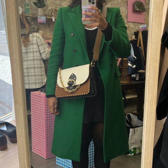 GREN ZARA WOOL BLEND MENSWEAR STYLE COAT - Picture 4 of 5